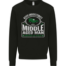 A Middle Aged Man With a 4x4 Off Roading Mens Sweatshirt Jumper Black
