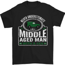 A Middle Aged Man With a 4x4 Off Roading Mens T-Shirt Cotton Gildan Black