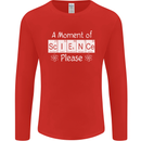 A Moment of Science Please Funny Geek Mens Long Sleeve T-Shirt Red