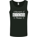 A Moment of Science Please Funny Geek Mens Vest Tank Top Black