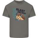 A Music DJ Hedgehog Headphones Dance Kids T-Shirt Childrens Charcoal