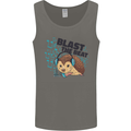 A Music DJ Hedgehog Headphones Dance Mens Vest Tank Top Charcoal