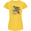 A Music DJ Hedgehog Headphones Dance Womens Petite Cut T-Shirt Yellow