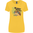 A Music DJ Hedgehog Headphones Dance Womens Wider Cut T-Shirt Yellow