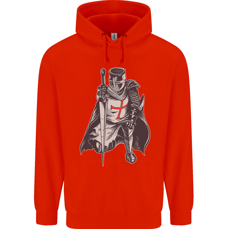 A Nights Templar St. George's Day England Childrens Kids Hoodie Bright Red