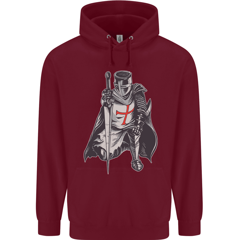 A Nights Templar St. George's Day England Childrens Kids Hoodie Maroon