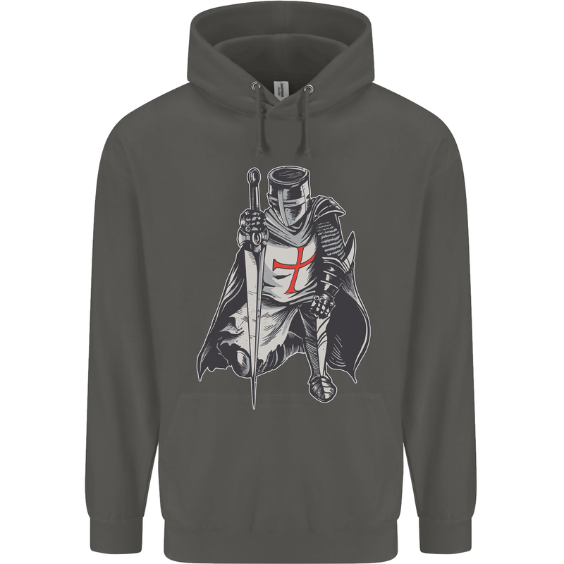A Nights Templar St. George's Day England Childrens Kids Hoodie Storm Grey