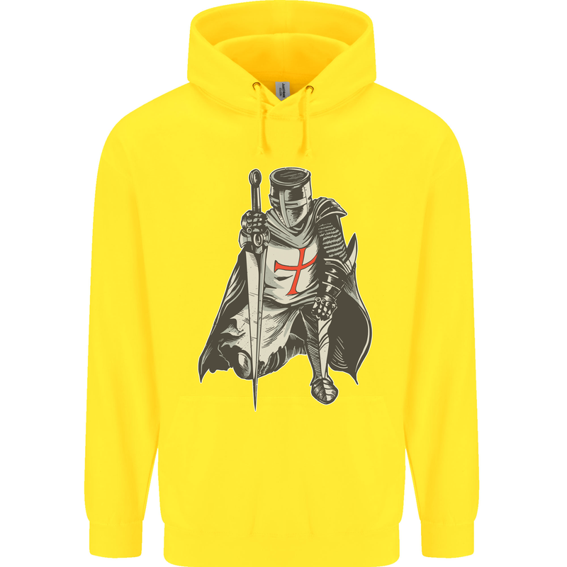 A Nights Templar St. George's Day England Childrens Kids Hoodie Yellow