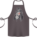 A Nights Templar St. George's Day England Cotton Apron 100% Organic Dark Grey