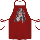 A Nights Templar St. George's Day England Cotton Apron 100% Organic Maroon