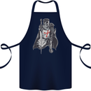 A Nights Templar St. George's Day England Cotton Apron 100% Organic Navy Blue