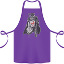 A Nights Templar St. George's Day England Cotton Apron 100% Organic Purple