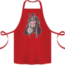 A Nights Templar St. George's Day England Cotton Apron 100% Organic Red