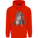 A Nights Templar St. George's Day England Mens 80% Cotton Hoodie Bright Red