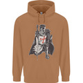 A Nights Templar St. George's Day England Mens 80% Cotton Hoodie Caramel Latte