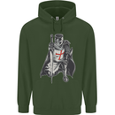 A Nights Templar St. George's Day England Mens 80% Cotton Hoodie Forest Green