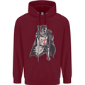 A Nights Templar St. George's Day England Mens 80% Cotton Hoodie Maroon