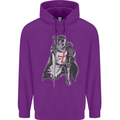 A Nights Templar St. George's Day England Mens 80% Cotton Hoodie Purple