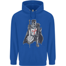 A Nights Templar St. George's Day England Mens 80% Cotton Hoodie Royal Blue
