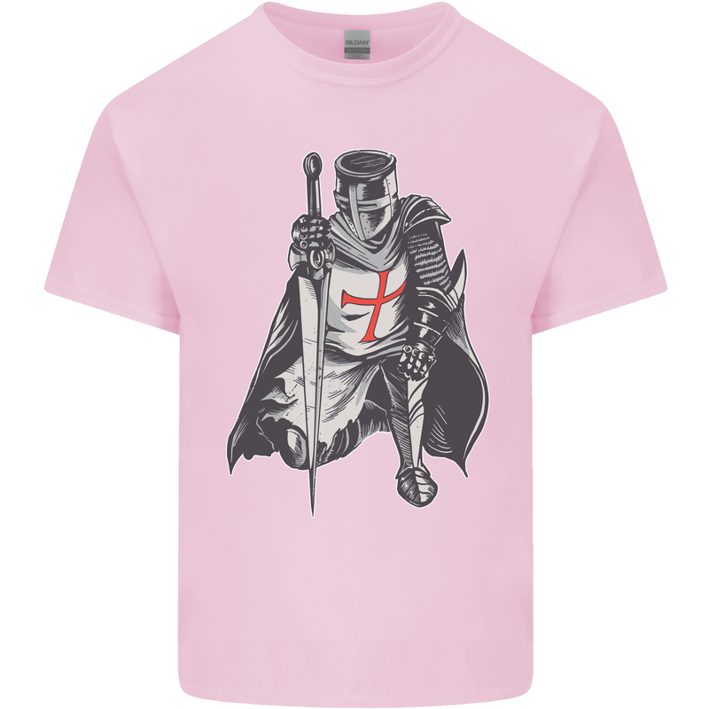 A Nights Templar St. George's Day England Mens Cotton T-Shirt Tee Top Light Pink