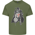 A Nights Templar St. George's Day England Mens Cotton T-Shirt Tee Top Military Green