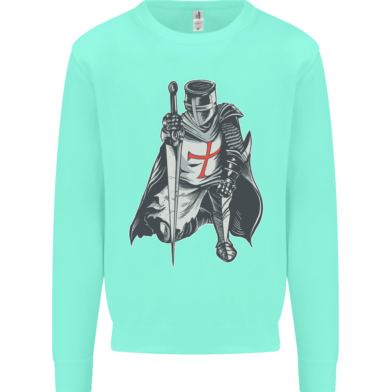 A Nights Templar St. George's Day England Mens Sweatshirt Jumper Peppermint
