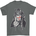 A Nights Templar St. George's Day England Mens T-Shirt Cotton Gildan Charcoal