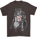 A Nights Templar St. George's Day England Mens T-Shirt Cotton Gildan Dark Chocolate