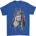 A Nights Templar St. George's Day England Mens T-Shirt Cotton Gildan Royal Blue