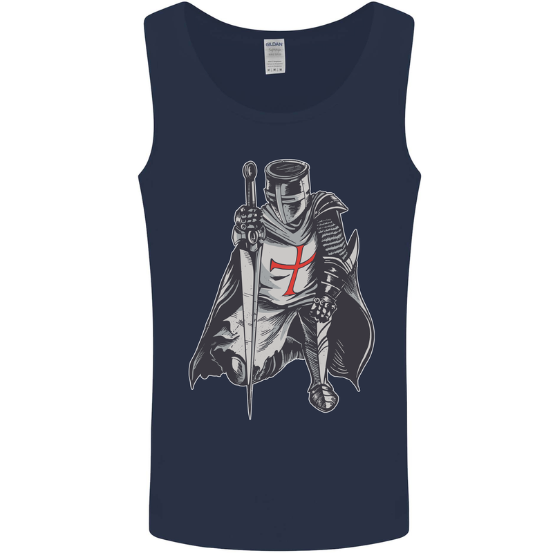 A Nights Templar St. George's Day England Mens Vest Tank Top Navy Blue