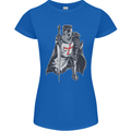 A Nights Templar St. George's Day England Womens Petite Cut T-Shirt Royal Blue