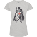 A Nights Templar St. George's Day England Womens Petite Cut T-Shirt Sports Grey