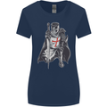 A Nights Templar St. George's Day England Womens Wider Cut T-Shirt Navy Blue