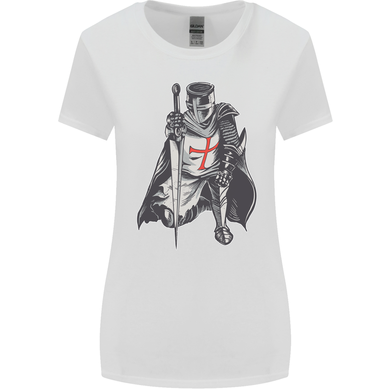 A Nights Templar St. George's Day England Womens Wider Cut T-Shirt White