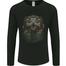 A Pagan Celtic Cross Mens Long Sleeve T-Shirt Black