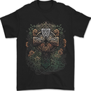 A Pagan Celtic Cross Mens T-Shirt 100% Cotton Black