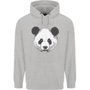 A Panda Bear Face Childrens Kids Hoodie Sports Grey