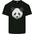A Panda Bear Face Kids T-Shirt Childrens Black