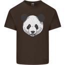 A Panda Bear Face Kids T-Shirt Childrens Chocolate