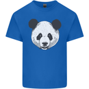 A Panda Bear Face Kids T-Shirt Childrens Royal Blue