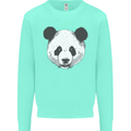 A Panda Bear Face Mens Sweatshirt Jumper Peppermint