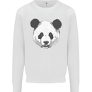 A Panda Bear Face Mens Sweatshirt Jumper White
