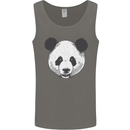 A Panda Bear Face Mens Vest Tank Top Charcoal