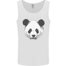 A Panda Bear Face Mens Vest Tank Top White
