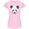 A Panda Bear Face Womens Petite Cut T-Shirt Light Pink