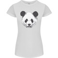 A Panda Bear Face Womens Petite Cut T-Shirt White