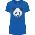 A Panda Bear Face Womens Wider Cut T-Shirt Royal Blue