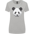 A Panda Bear Face Womens Wider Cut T-Shirt Sports Grey