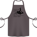 A Parachute to Skydive Twice Skydiver Funny Cotton Apron 100% Organic Dark Grey