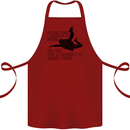 A Parachute to Skydive Twice Skydiver Funny Cotton Apron 100% Organic Maroon